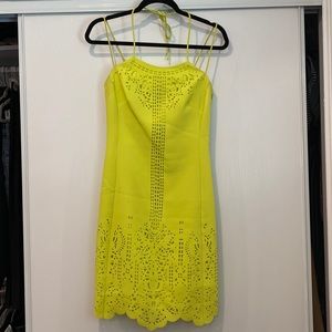 Lime green Karen Millen dress